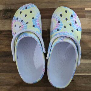 Time and Tru Colorful Tie-Dye Clogs